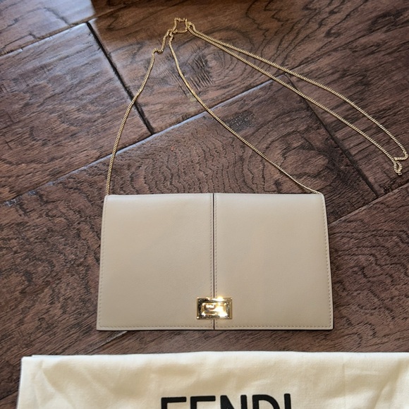 Authentic Gorgeous Timeless Fendi Peekaboo Crossbody Wallet on Chain - Picture 3 of 9